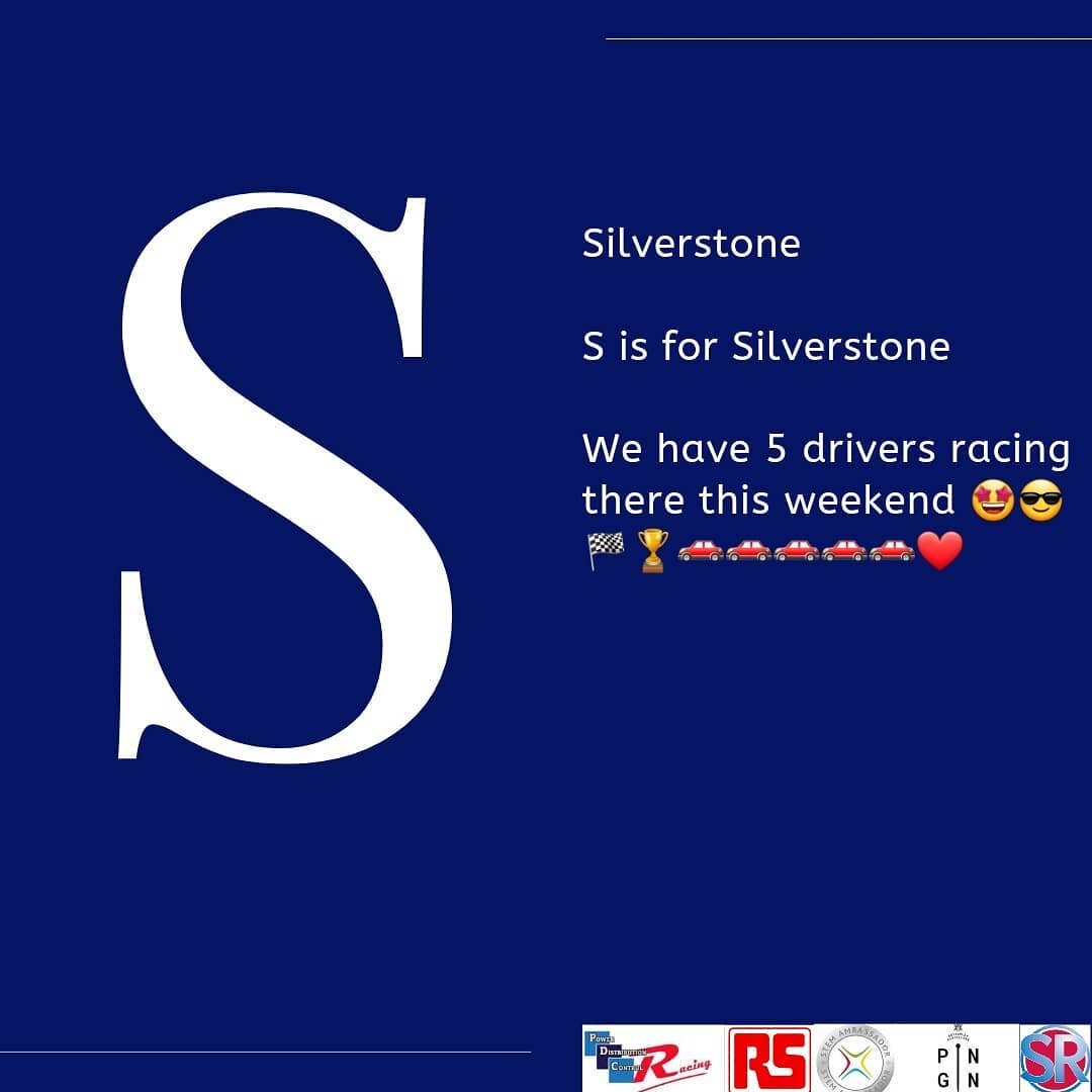 S is for @silverstonecircuit 
For some, the home of British Motorsport.
We always love a visit here and this weekends Action sees 5 of our drivers take on the classic stock hatch championship with @750motorclub 
Good luck to everyone competing. Dr