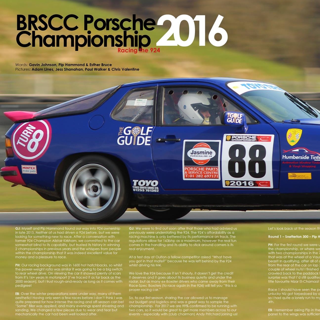 January 2017 -  Porsche owners club magazine, session review