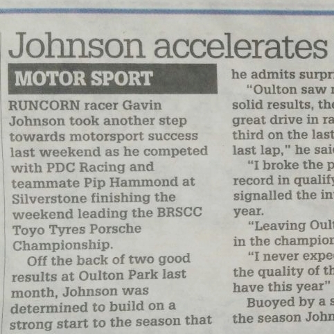 April 13, 2025 -  Gavin Johnson in his local paper.